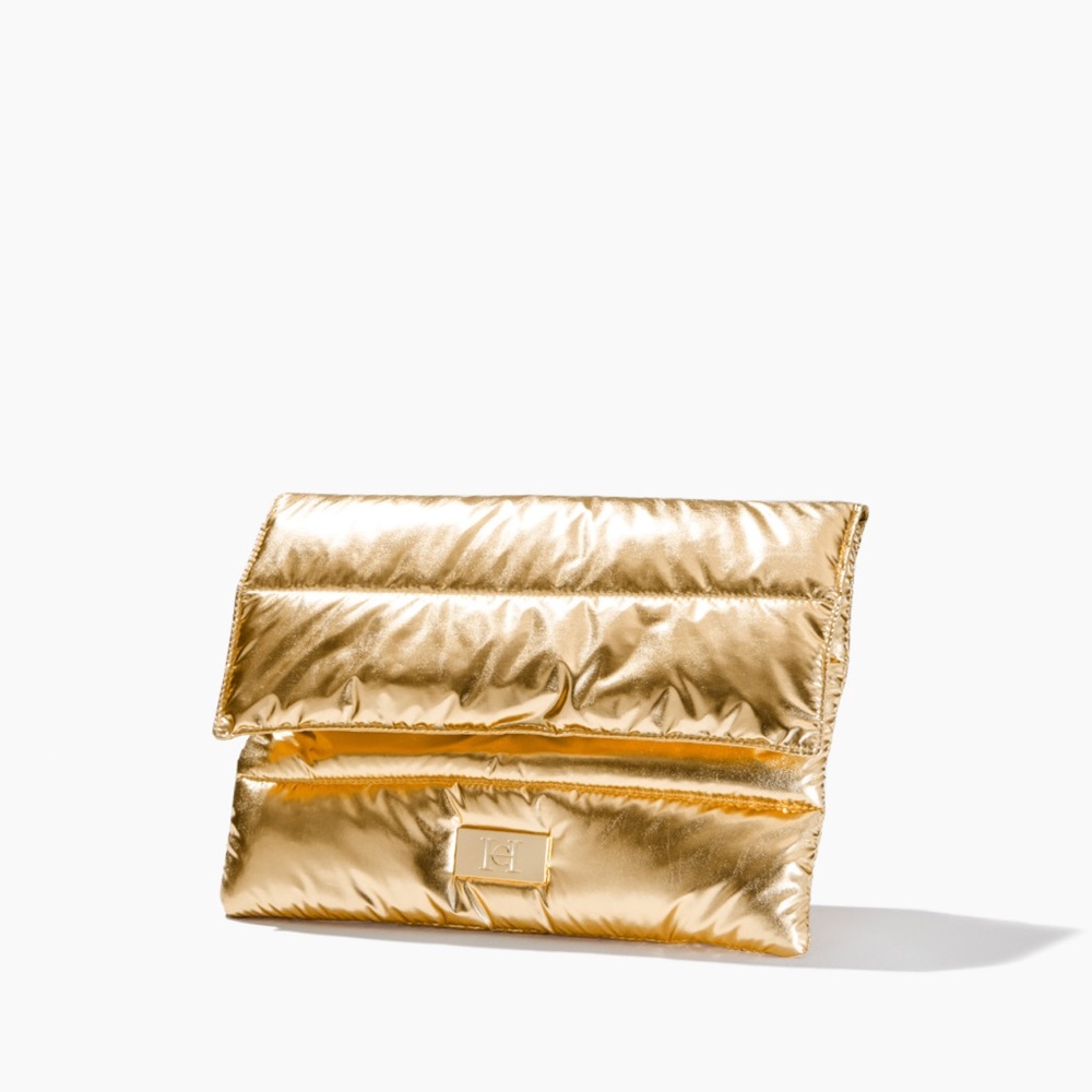 Carolina Herrera Gold Fantasy Clutch